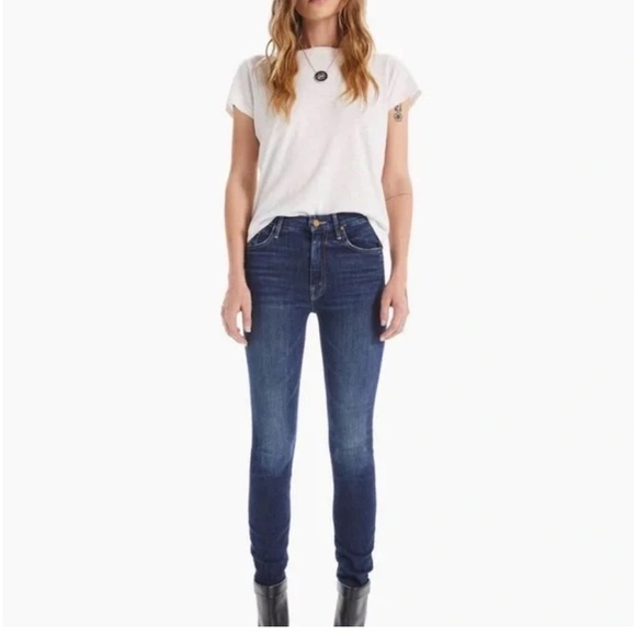 MOTHER Denim - MOTHER The Looker High Waisted Skinny Jeans in Clean Sweep